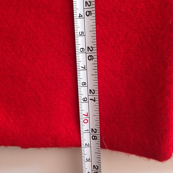 VTG 80's -90's Oversized 100% Wool Red Blazer - Picture 11 of 16